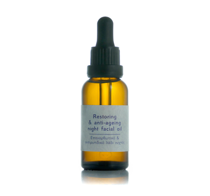 Restoring & anti-ageing night facial oil